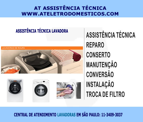 Assistência técnica lavadora em São Paulo