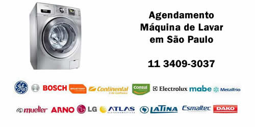 Agendamento máquina de lavar assistência técnica